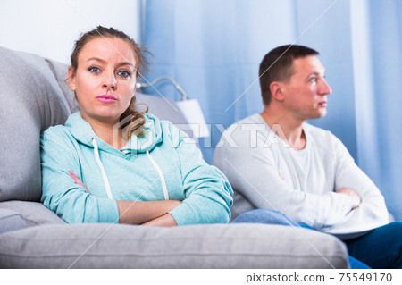 Couple arguing at home Couple arguing at home 75549170