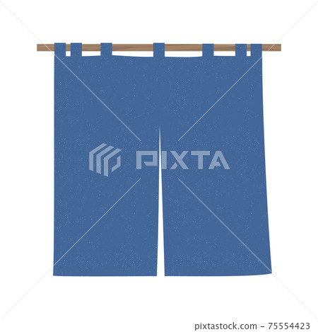 Navy blue noren 75554423