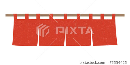 Red Mizuhiki Noren 75554425