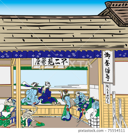 Katsushika Hokusai image Tokaido Yoshida bright version square 75554511