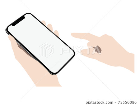 手與智能手機 75556086