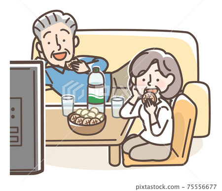 Old couple rumbling 75556677