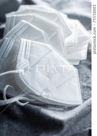 KN95 face mask. FFP2 mask as covid-19 protection. Coronavirus  protection mask 75558003