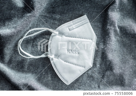 KN95 face mask. FFP2 mask as covid-19 protection. Coronavirus  protection mask 75558006