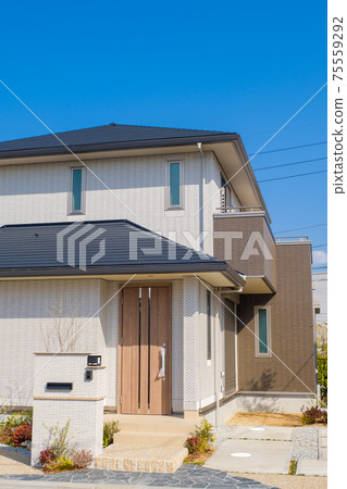 藍天和样板房新住宅區住宅區圖像 75559292