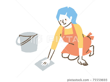 女人擦地板03 女人擦地板03 75559693