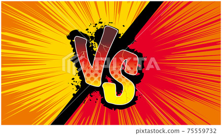 美國漫畫風格對抗戰VS背景 75559732