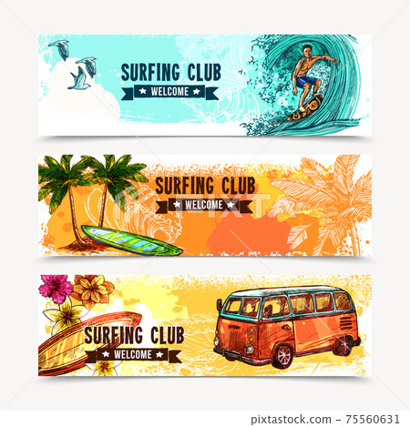Surf Banner Set Surf Banner Set 75560631