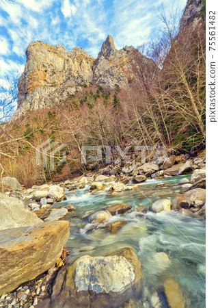 Veral River, Valles Occidentales Natural Park, Spain Veral River, Valles Occidentales Natural Park, Spain 75561482