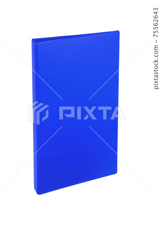 Blue folder isolated on white Blue folder isolated on white 75562643