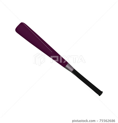 Baseball bat isolated on white background Baseball bat isolated on white background 75562686