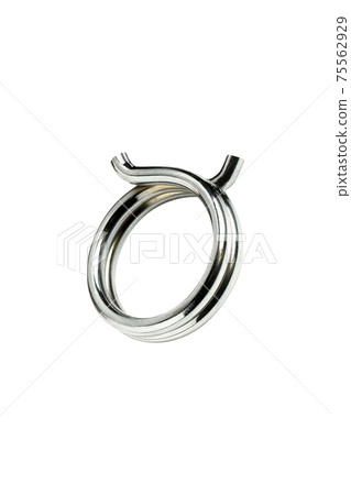 dumbbell lock clamp isolated on white dumbbell lock clamp isolated on white 75562929