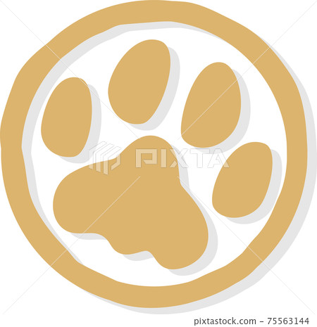 帶有陰影的米色動物 75563144