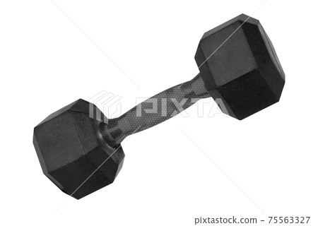 Dumbbell isolated on white 75563327