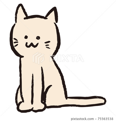 Loose cat illustration Loose cat illustration 75563538