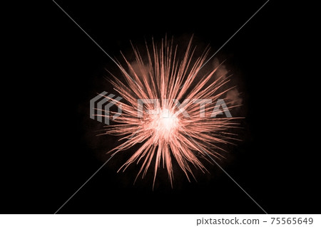 Golden big bang science object with glowing core 75565649