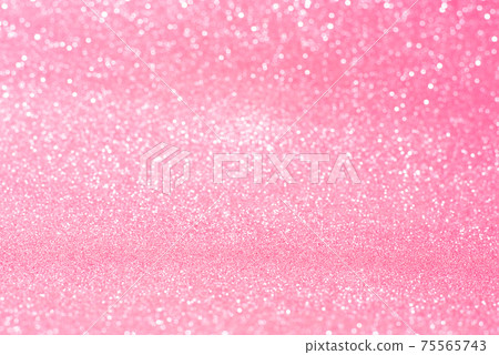 Horizontal pink glitter background with blur and bokeh Horizontal pink glitter background with blur and bokeh 75565743