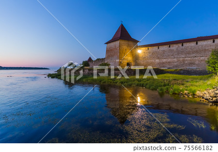 Fortress Oreshek on a small island on the Neva River - Leningrad Region Russia 75566182