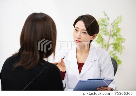 Medical image Face-to-face doctor and patient Cosmetology 75566363