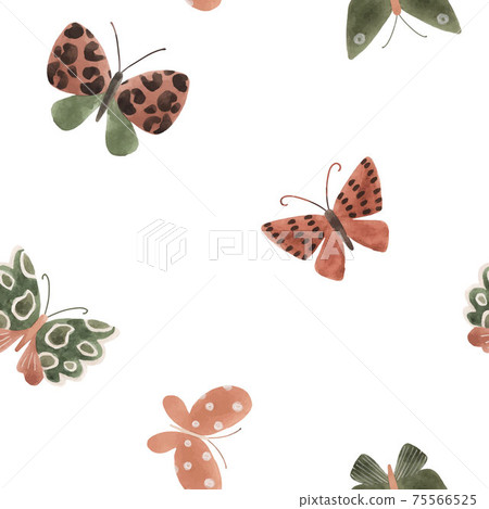 Beautiful vector seamless pattern with cute...-插圖素材 [75566525] - PIXTA圖庫