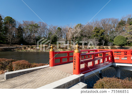 Iwatsuki Castle Ruins Park Pond and Yatsuhashi, Saitama City, Saitama Prefecture Iwatsuki Castle Ruins Park Pond and Yatsuhashi, Saitama City, Saitama Prefecture 75566851