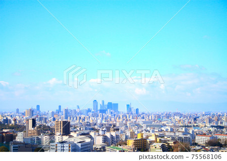 名古屋市名古屋站前的摩天大樓縣風光 75568106