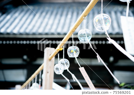A wind chimes festival shot at Ogasa Kannon in Kashihara City, Nara Prefecture 75569201