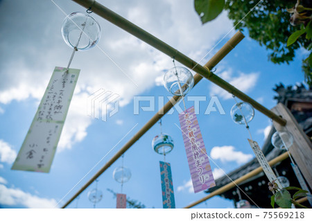 A wind chimes festival shot at Ogasa Kannon in Kashihara City, Nara Prefecture 75569218