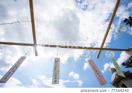A wind chimes festival shot at Ogasa Kannon in Kashihara City, Nara Prefecture 75569240