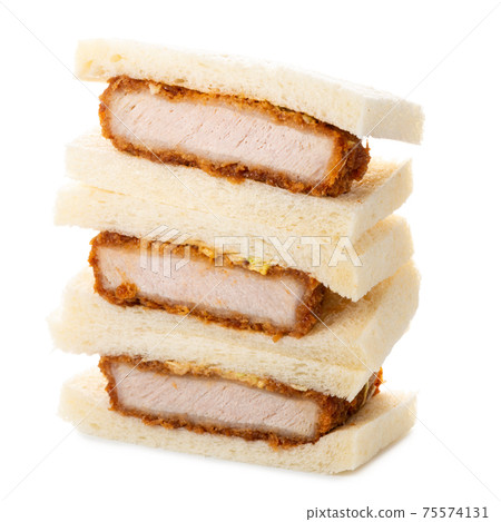 Katsu Sando  japanese sandwich  breaded pork chop 75574131