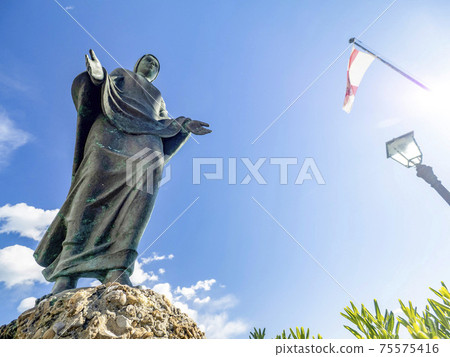 Mary statue in Portofino village, Italy Mary statue in Portofino village, Italy 75575416