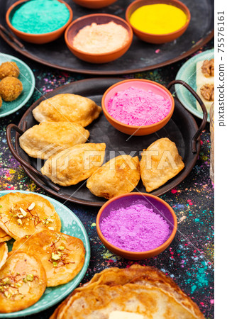 Traditional Indian Holi festival food - Stock Photo [75576161] - PIXTA