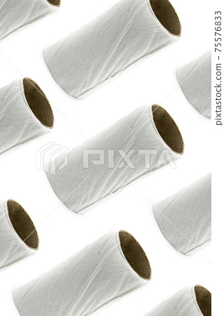 Empty toilet paper rolls pattern Empty toilet paper rolls pattern 75576833