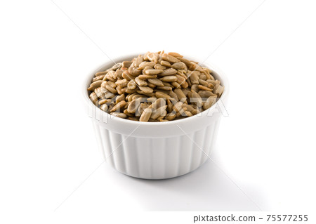 Sunflower seeds in bowl 75577255
