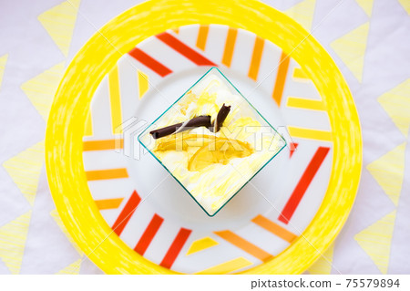 dessert on a plate dessert on a plate 75579894
