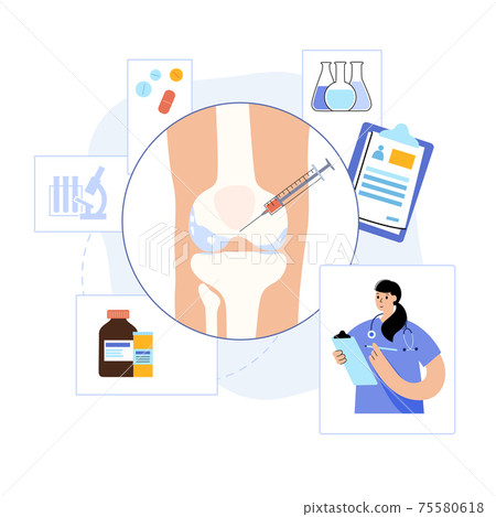 Knee Injection concept - Stock Illustration [75580618] - PIXTA