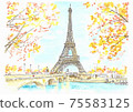 World Heritage Cityscape, France, Paris, Eiffel Tower 75583125
