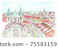 World Heritage Cityscape, Czech Republic, Prague Old Town 75583159