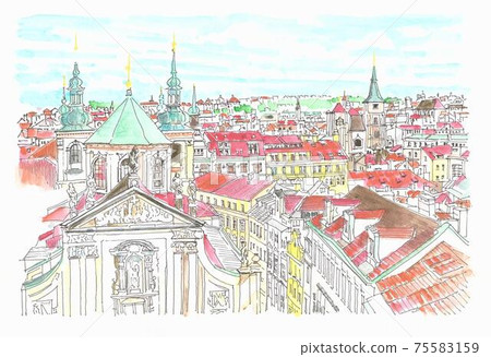 World Heritage Cityscape, Czech Republic, Prague Old Town World Heritage Cityscape, Czech Republic, Prague Old Town 75583159