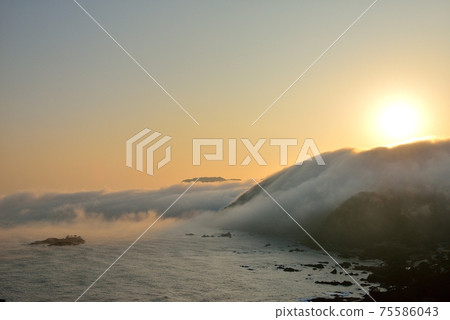 Hiwayama海岸上的河霧 75586043