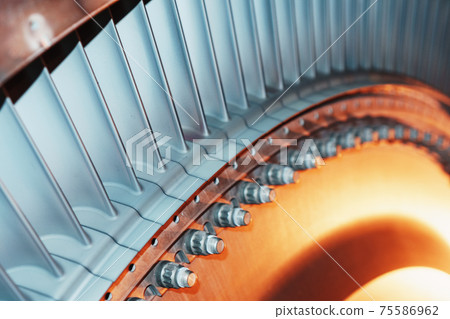 Structural element of a gas turbine with blades for aviation and power generation. 75586962