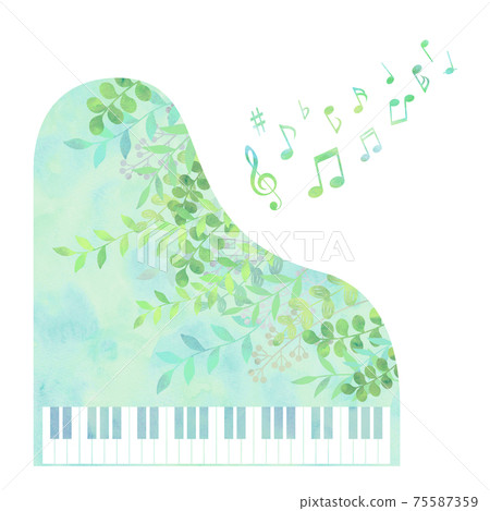 Fresh green and early summer piano image 75587359