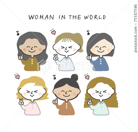 Women in good mood 75587596
