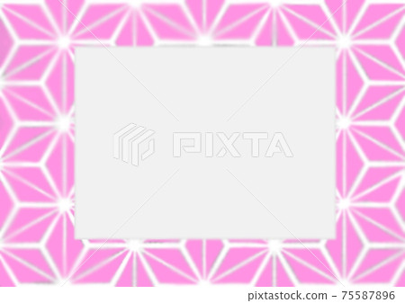 Hemp leaf pattern frame 75587896