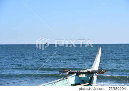 Scenery of Chigasaki coast Winter coast 75589004