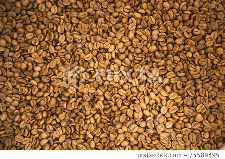 Home-made roasted coffee beans 75589395