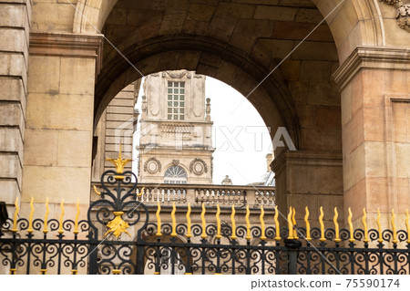 LYON, FRANCE, April 7, 2019: the historic city center of Lyon and its streets, France LYON, FRANCE, April 7, 2019: the historic city center of Lyon and its streets, France 75590174