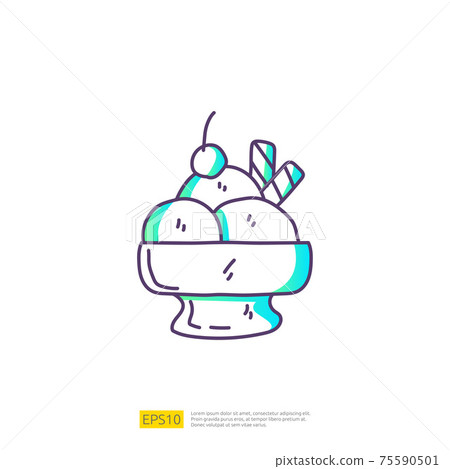 travel holiday tour and vacancy concept vector illustration. ice cream doodle gradient fill line icon sign symbol travel holiday tour and vacancy concept vector illustration. ice cream doodle gradient fill line icon sign symbol 75590501