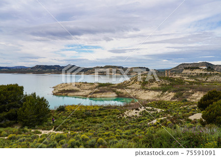The Pedrera water reservoir near Santa Pola, Alicante. Spain 75591091