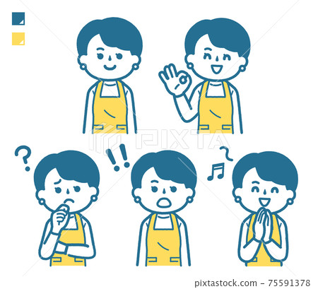 Housewife pose set Housewife pose set 75591378